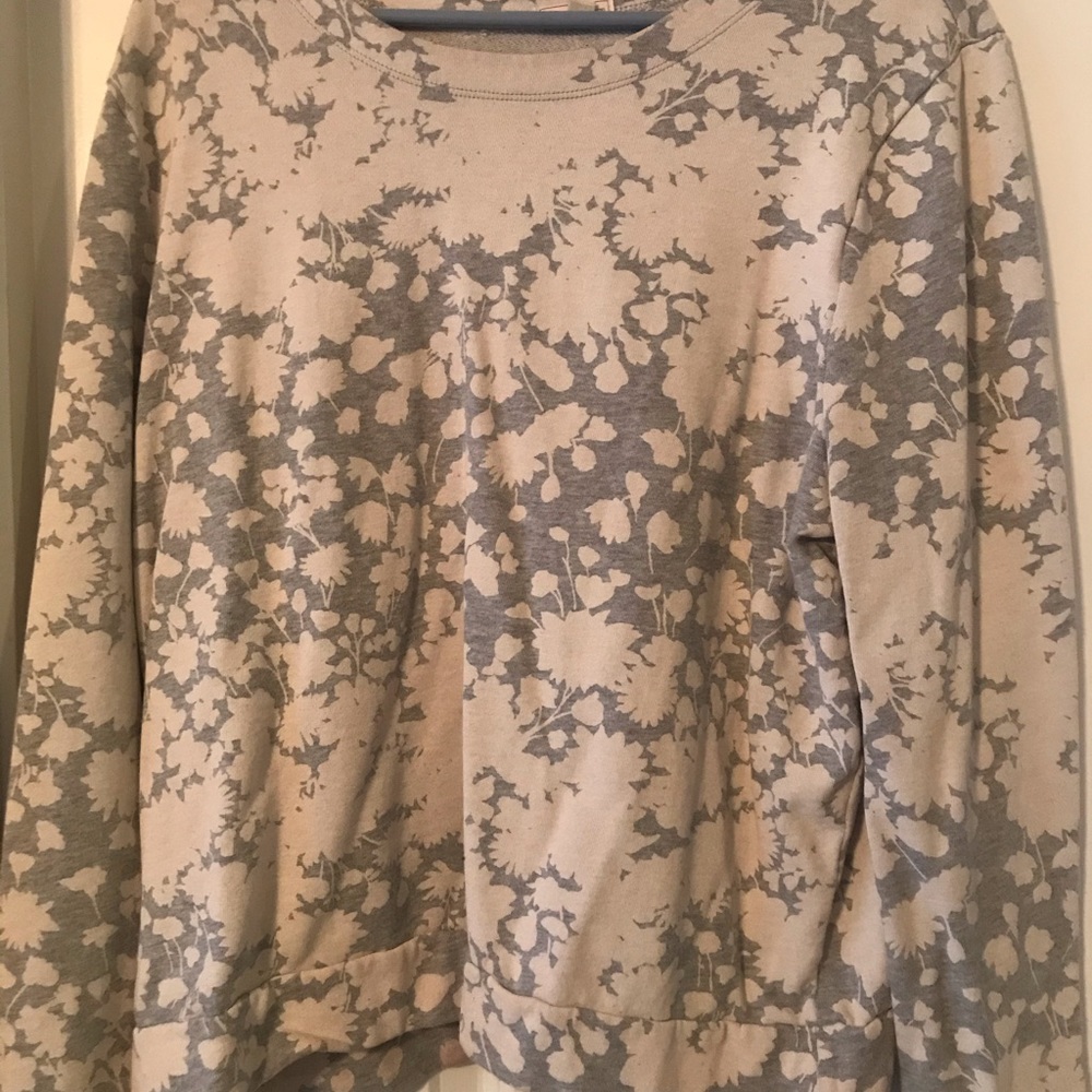 Grey and White Floral